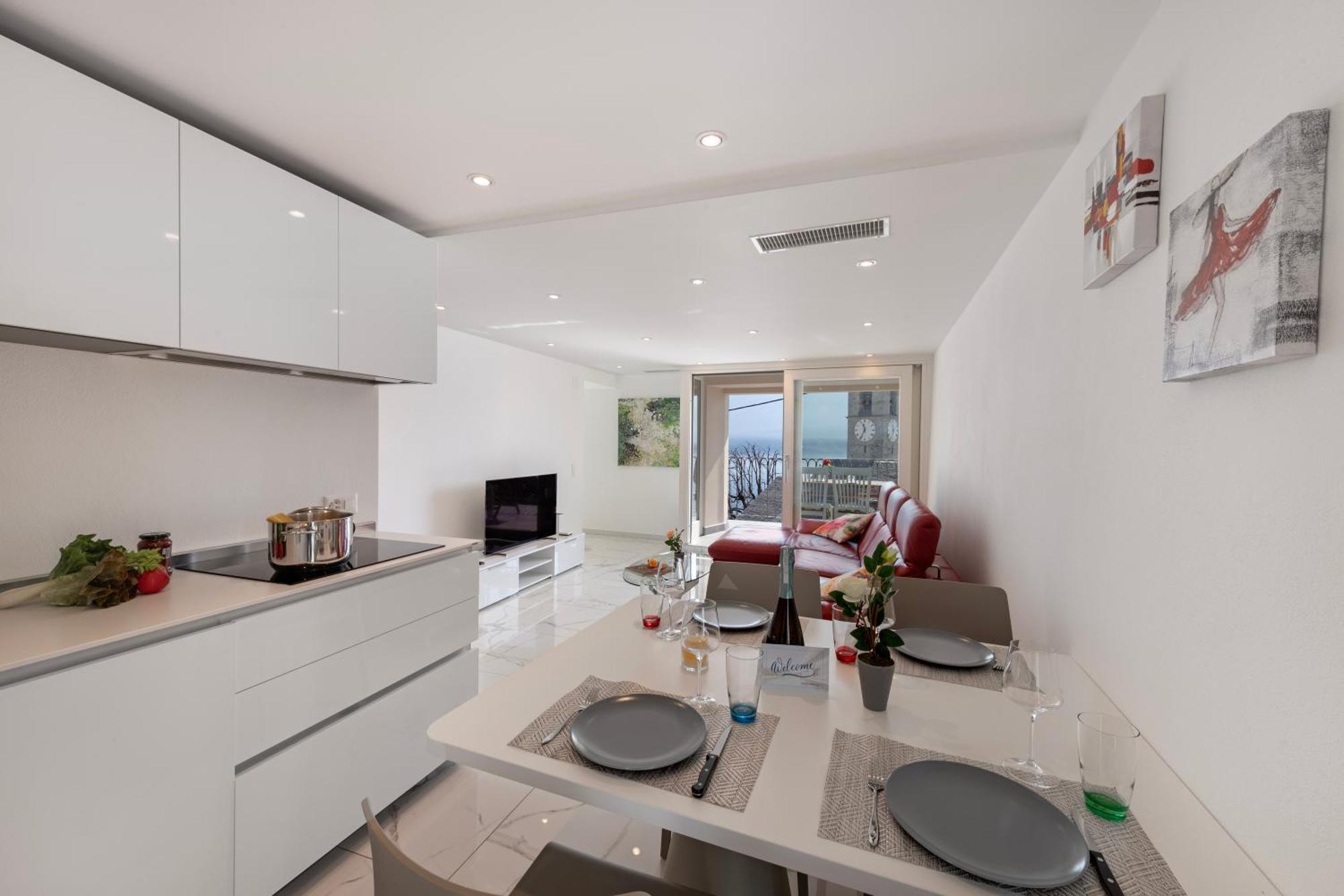 Red View Apartment - Happy Rentals Ronco sopra Ascona Exteriör bild